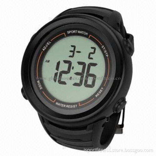 10 Laps Waterproof Wrist Stopwatch with Two Alarms